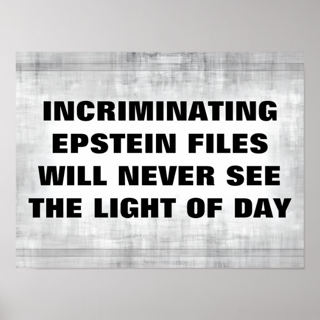 Epstein-filer Poster (Framsidan)