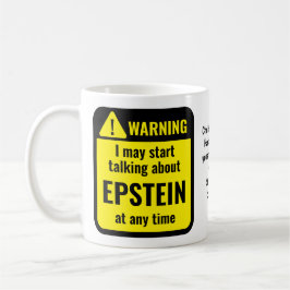 EPSTEIN Funny Personalized Warning Kaffemugg
