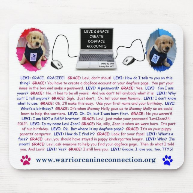 EPW "läggdagsberättelse" Mousepad Musmatta (Framsidan)