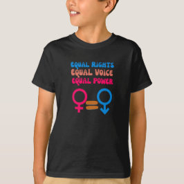 Equal Rights Equal Voice Feminist  Equality Resist T Shirt