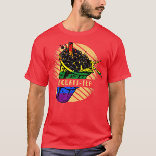 EQUALI-TEA Boba Fläkt Funny Bubble Tea Premium T Shirt