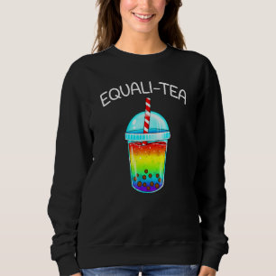 Equali - Tea Rainbow Cute Boba Bubble Tea - Lgbtq T Shirt