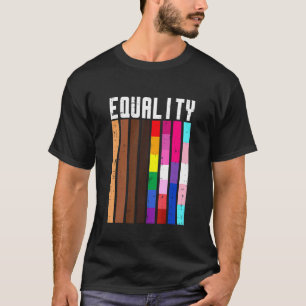 Equality Black Lgbt Pride Rainbow Lesbisk Gay Bi T T Shirt