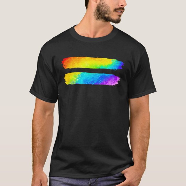 Equality LGBT Pride Awareness Month Gay Lesbian LG T Shirt (Framsida)