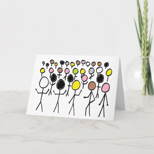 Equality Stickmen Kort (Framsida)