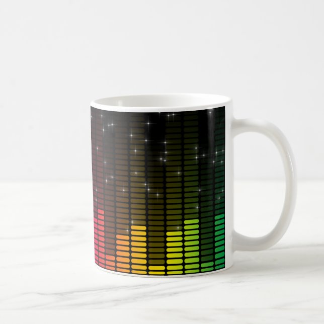Equalizer Disco Lights Music Volume Kaffemugg (Höger)