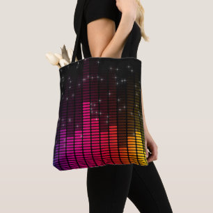 Equalizer Disco Ljus Music Volume Crossbody Bag Tygkasse