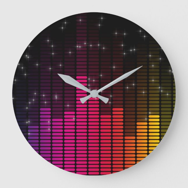 Equalizer Disco Ljus Music Volume Stor Klocka (Framsida)
