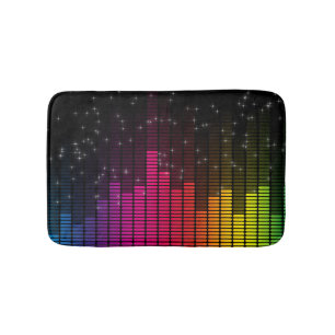 Equalizer Disco Ljus Musik Volym Badrumsmatta