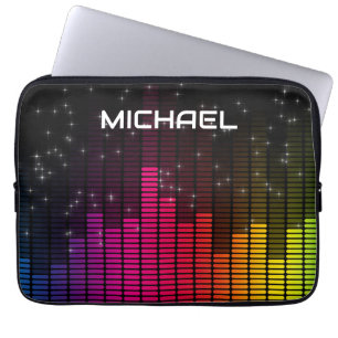 Equalizer Disco Ljus Musik Volym Personlig Laptop Fodral