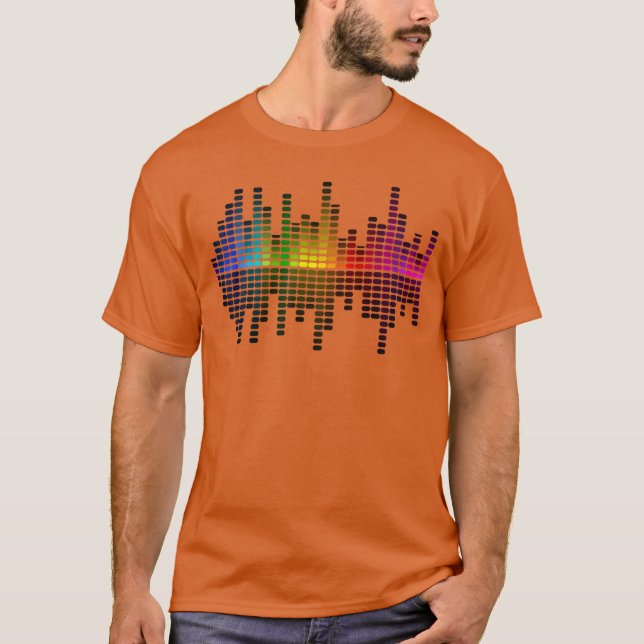 Equalizer DJ EDM rolig familj T Shirt (Framsida)