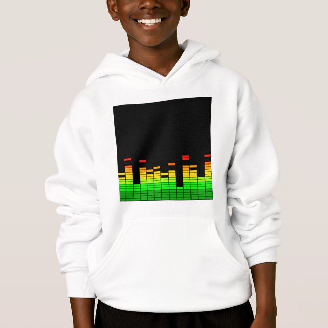 Equalizer Vibes från Beat of DJ Music decor Tee (Framsida)
