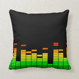 Equalizer Vibes från takten av DJ-musik dekoration Kudde