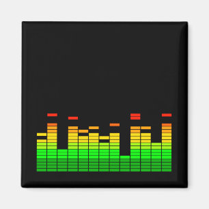 Equalizer Vibes från takten av DJ-musik dekoration Magnet