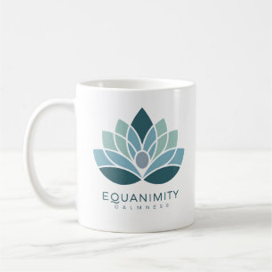 Equanimity Calmness Lotus Yoga Meditation Mindfuln Kaffemugg