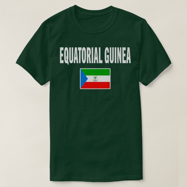 Equatorial Guinea  Guinean Tee Flag souvenir Gift  (Design framsida)