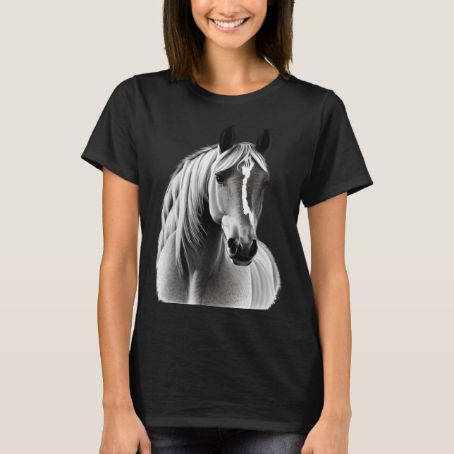Equestrian And Horse  Who Ride Or Raise Ponies T Shirt (Framsida)