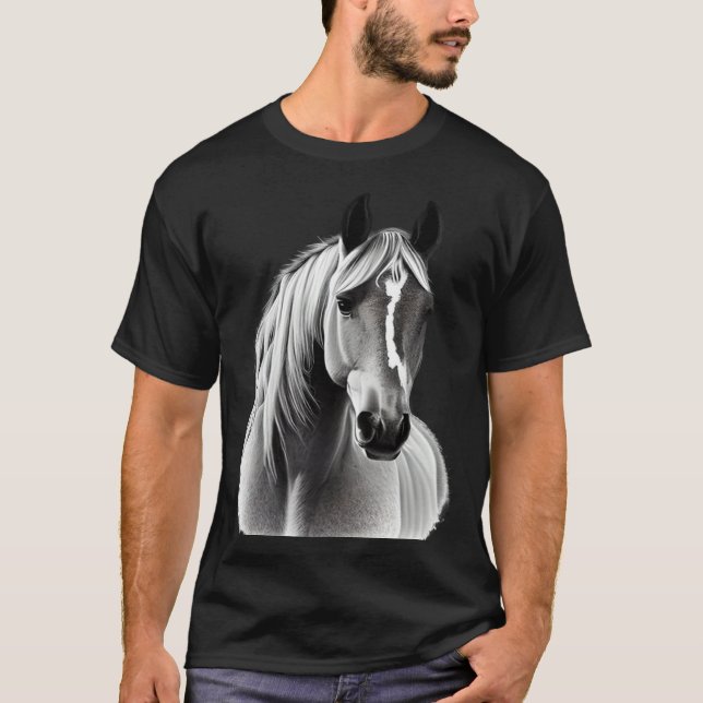 Equestrian And Horse  Who Ride Or Raise Ponies T Shirt (Framsida)