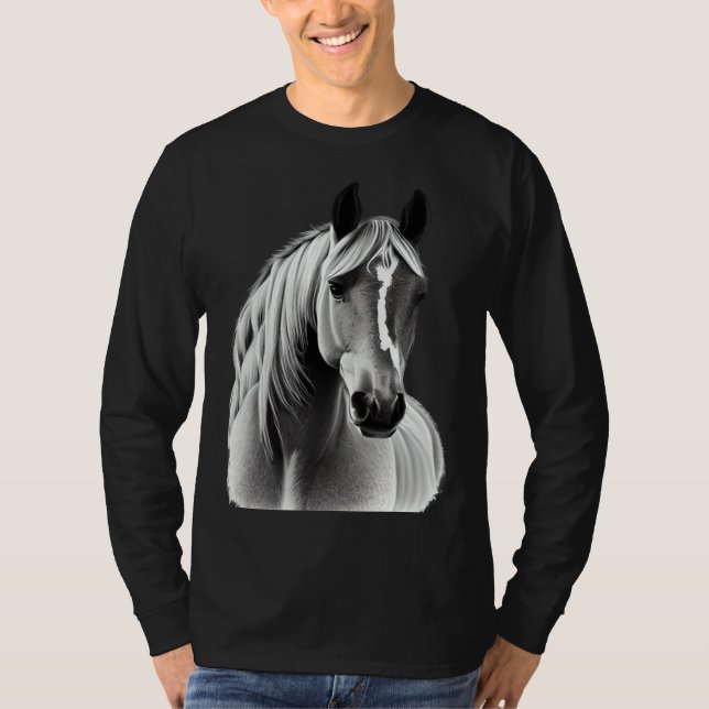 Equestrian And Horse  Who Ride Or Raise Ponies T Shirt (Framsida)