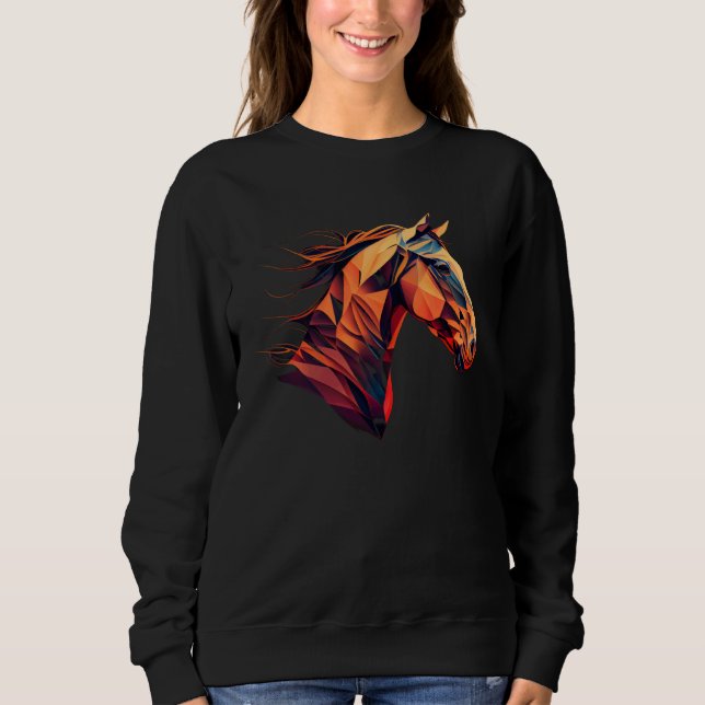 Equestrian Beautiful Horse  Rodeo Western Cowgirl T Shirt (Framsida)