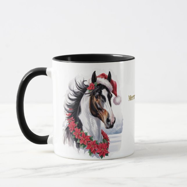 Equestrian Christmas Coffee Mug Mugg (Vänster)