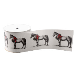 Equestrian Christmas Horse Festive Vintage Holiday