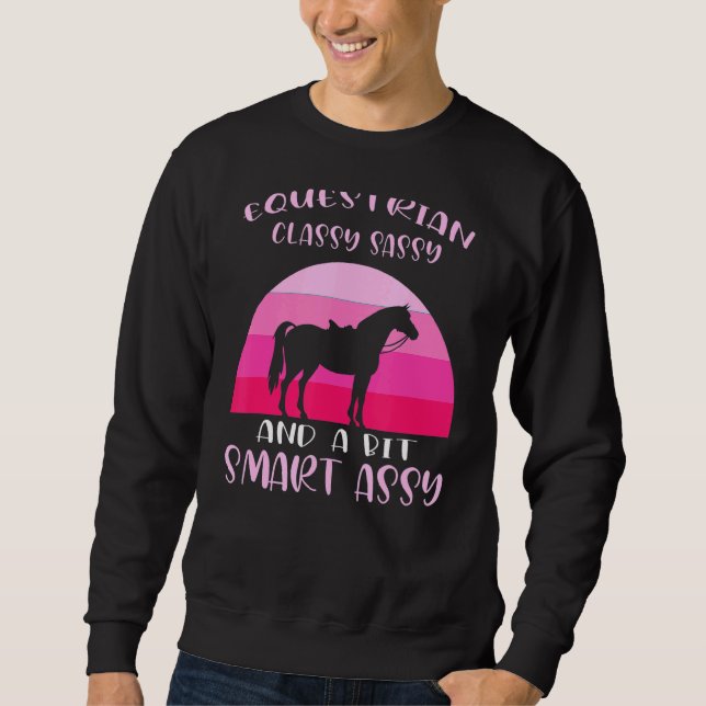 Equestrian Classy Sassy och Equestrian Lång Ärmad Tröja (Framsida)