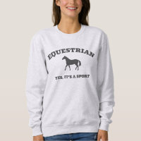 Equestrian College Stil Sweater Horse Sport