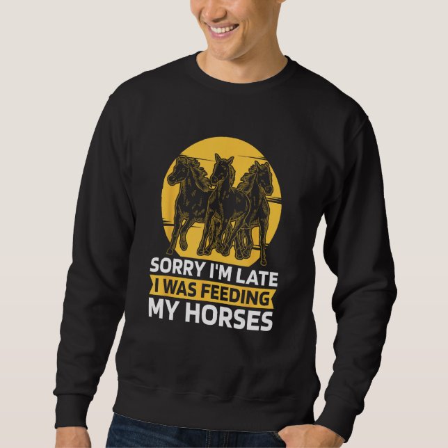 Equestrian Cool  Ridning Häst Ridning Lång Ärmad Tröja (Framsida)