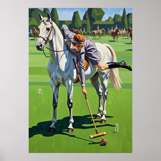 Equestrian Croquet Champion Poster (Framsidan)
