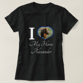 Equestrian Cute I kärlek, mitt hästhjärtfoto | NAM T Shirt