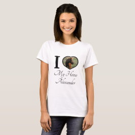 Equestrian Cute I kärlek, mitt hästhjärtfoto | NAM T Shirt