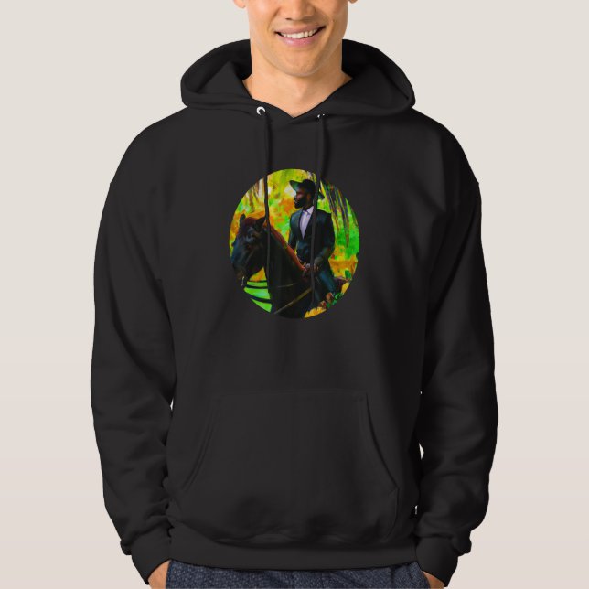 Equestrian escape into a world of freedom hoodie (Framsida)