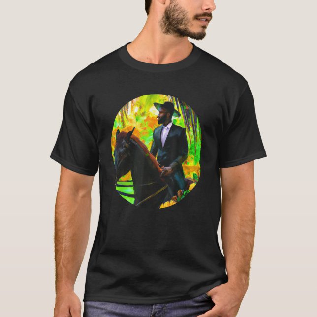 Equestrian escape into a world of freedom t shirt (Framsida)