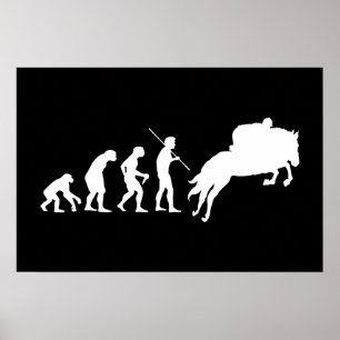 Equestrian Evolution från Man till Horseback Poster