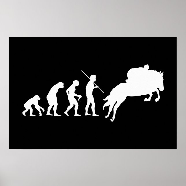 Equestrian Evolution från Man till Horseback Poster (Framsidan)