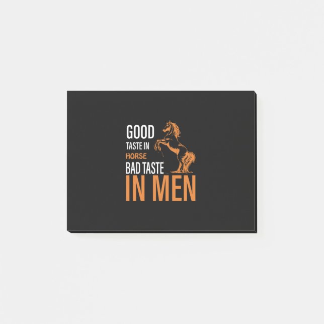 Equestrian Gift | Good Taste In Horse Post-it Block (Framsida)