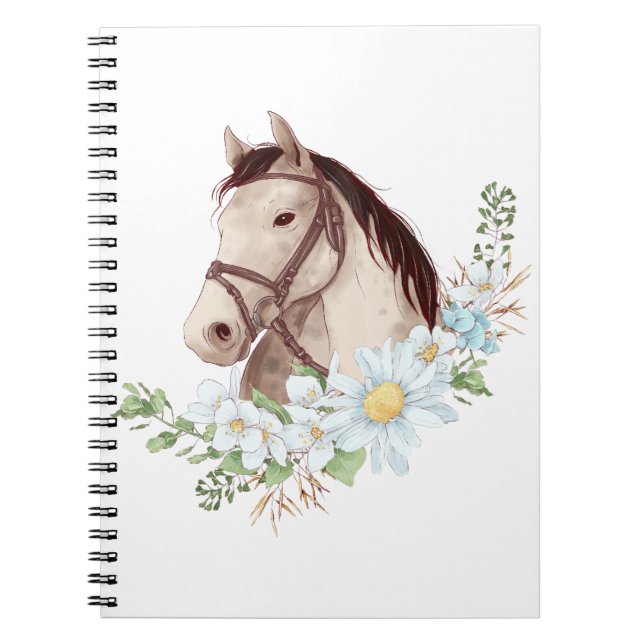 Equestrian Gift  Horse Anteckningsbok (Framsidan)