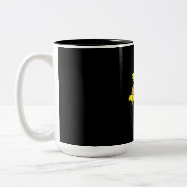Equestrian Gift | Jag är med Vinden Två-Tonad Mugg (Vänster)
