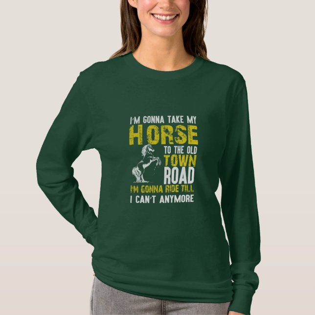 Equestrian Gift | Jag tar min häst T Shirt (Framsida)