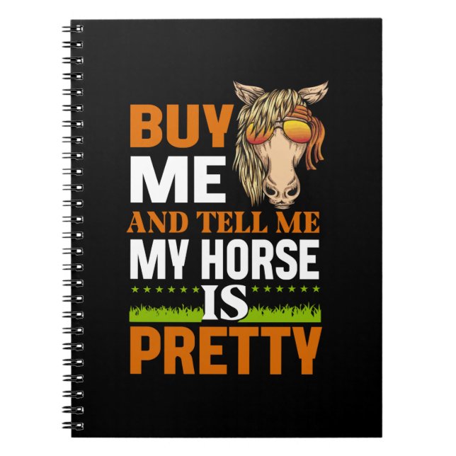 Equestrian Gift | Köp mig och berätta Anteckningsbok (Framsidan)