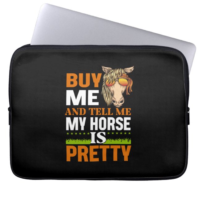 Equestrian Gift | Köp mig och berätta Laptop Fodral (Framsidan)