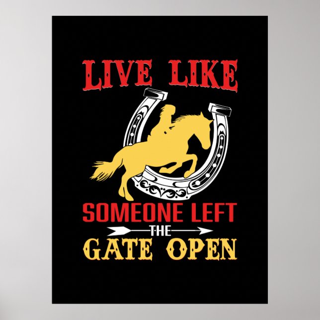 Equestrian Gift | Lev som någon Lämnat Poster (Framsidan)