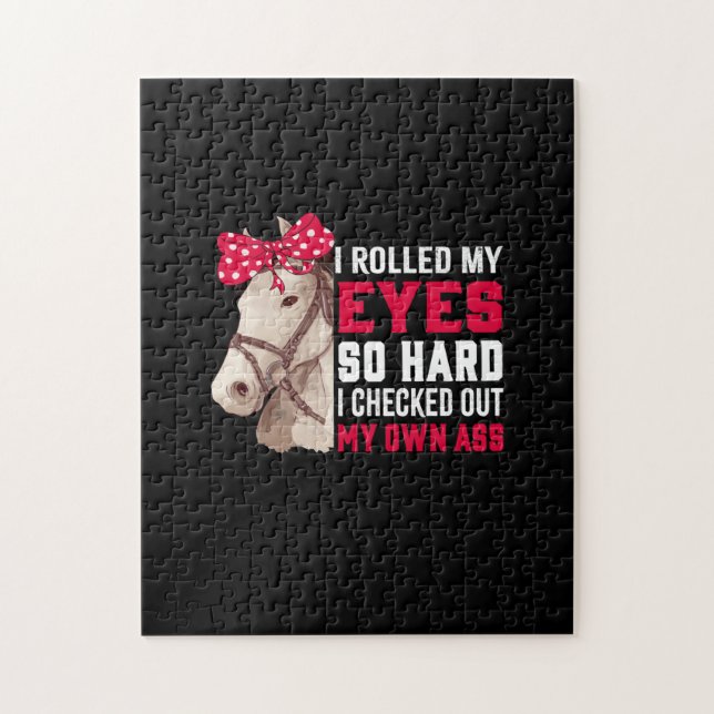 Equestrian Gift | Rullade mitt Öga så hårt Pussel (Vertikal)