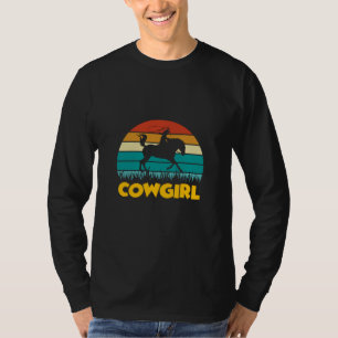 Equestrian Gift Vintage Cowgirl T Shirt
