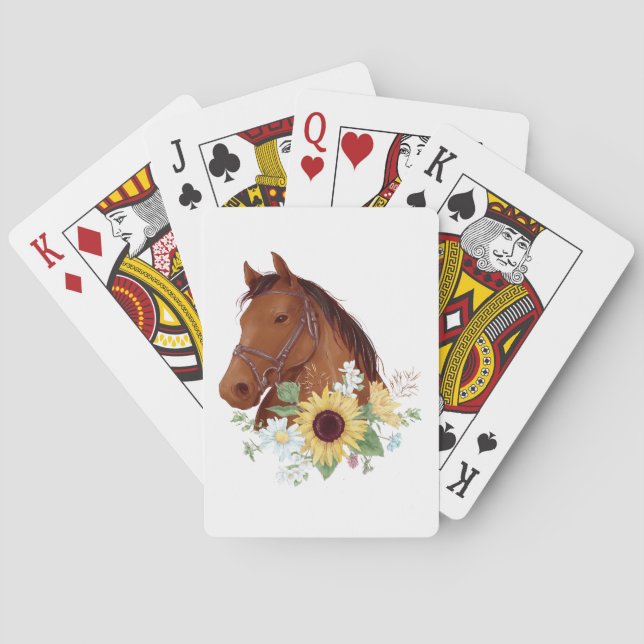 Equestrian  Gift Western Horse Casinokort (Baksidan)