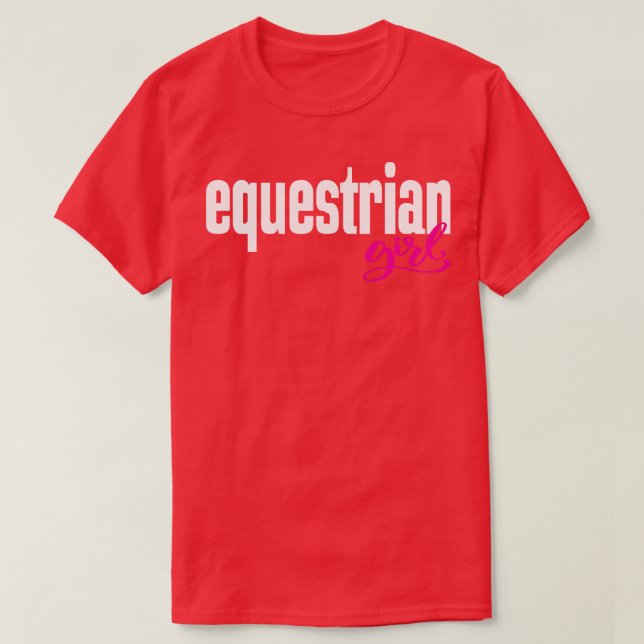 Equestrian Girl 1 T Shirt (Design framsida)