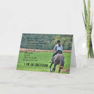 EQUESTRIAN Greeting Card Tack Kort