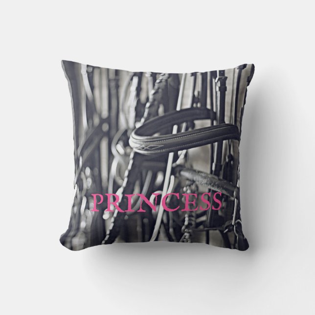 Equestrian Horse NAMN Barn tack hästar Kudde (Framsida)