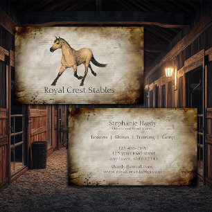 Equestrian Horse Stables Visitkort